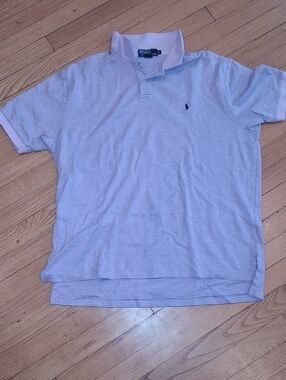 Ralph Lauren Men’s Pale Purple Pinstripe Polo